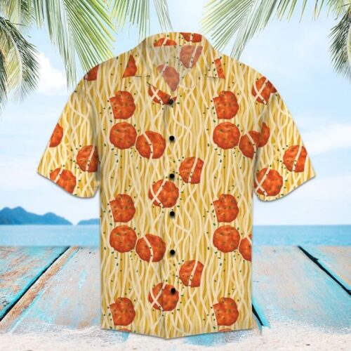 Amazing Spaghetti Hawaiian Shirt Summer Button Up